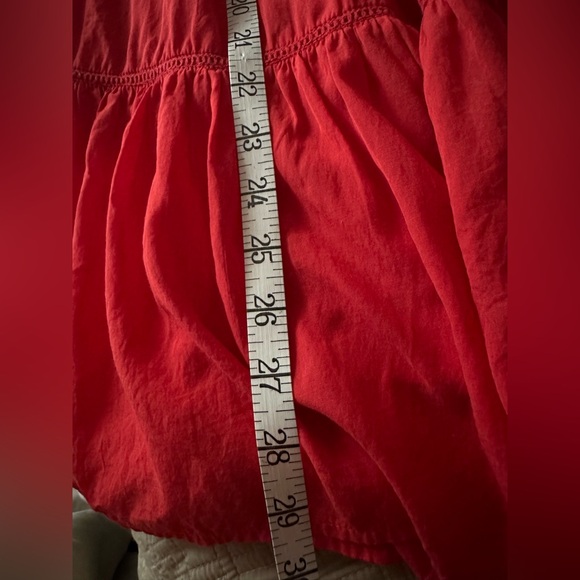 Free People Red Floral Mini Dress Size M (PTP 18.5”) - Picture 14 of 14